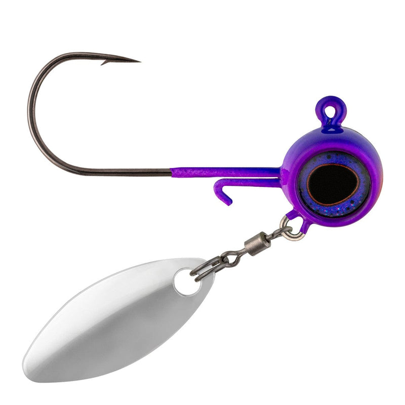 Load image into Gallery viewer, NORTHLAND BASS JIGS 1-8 / Purpledescent Northland Deep-Vee Spin Jig
