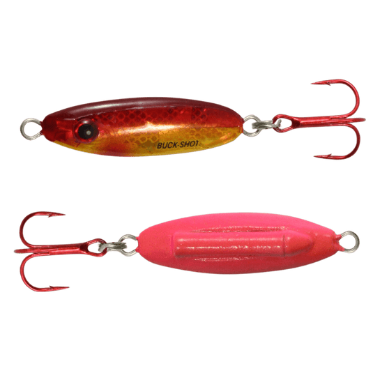 NORTHLAND BUCSHT RATL SPN 1-4 / Super Glo Goldfish Northland Buck-Shot Rattle Spoon