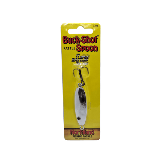 NORTHLAND BUCSHT RATL SPN 1 oz / Silver Northland Buck-Shot Rattle Spoon