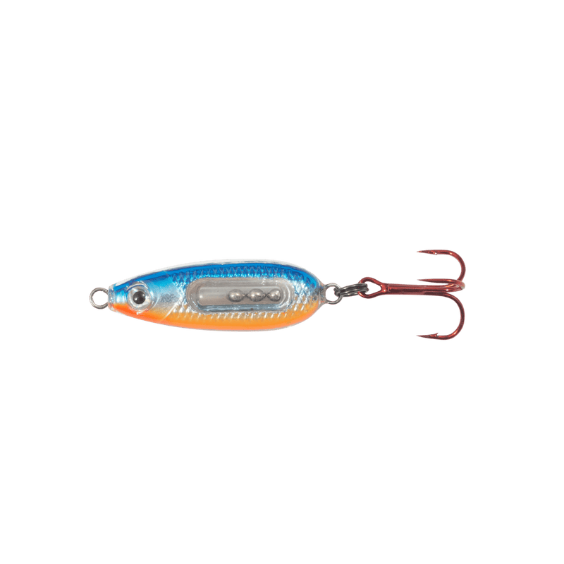 Load image into Gallery viewer, NORTHLAND GLASS BUCK-SHOT 1-8 / Hot Blue Chub Northland Glass Buck-Shot Spoon
