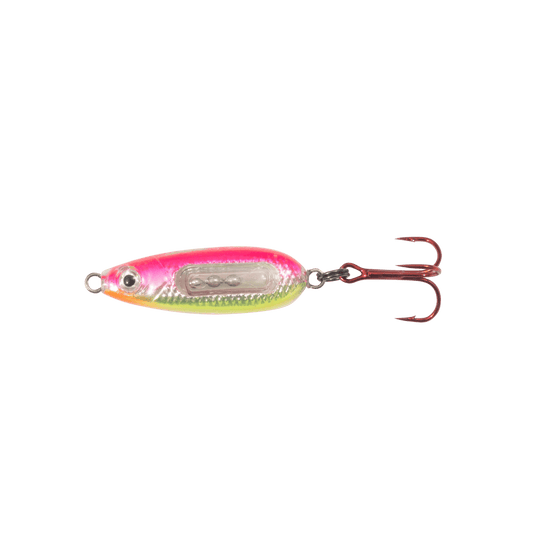NORTHLAND GLASS BUCK-SHOT 1-8 / Pink Silver Northland Glass Buck-Shot Spoon