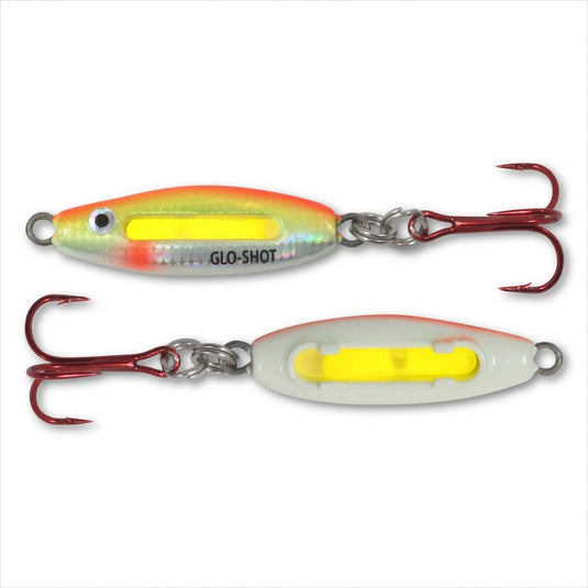 NORTHLAND GLO-SHOT FB SPOON 3-16 / Super Glo Chub Northland Glo-Shot Fire Belly Spoon