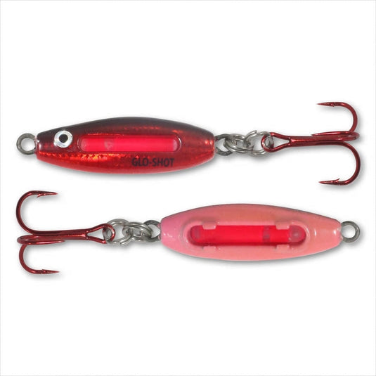 NORTHLAND GLO-SHOT FB SPOON 3-8 / Glo Redfish Northland Glo-Shot Fire Belly Spoon