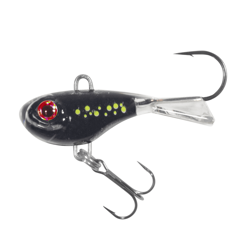 Load image into Gallery viewer, NORTHLAND ICE GLIDE BAITS 1-8 / Galaxy Black Northland Twitchin' Puppet
