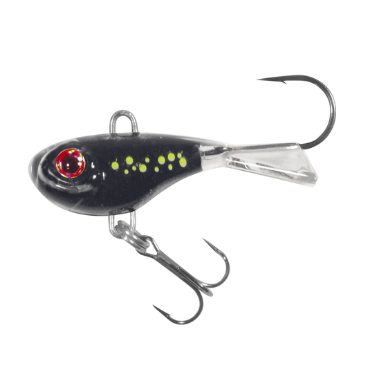 NORTHLAND ICE GLIDE BAITS 1-8 / Galaxy Black Northland Twitchin' Puppet