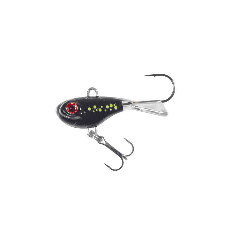 Load image into Gallery viewer, NORTHLAND ICE GLIDE BAITS 1-8 / Galaxy Black Northland Twitchin' Puppet
