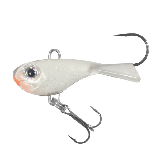 NORTHLAND ICE GLIDE BAITS 1-8 / Super Glow White Northland Twitchin' Puppet