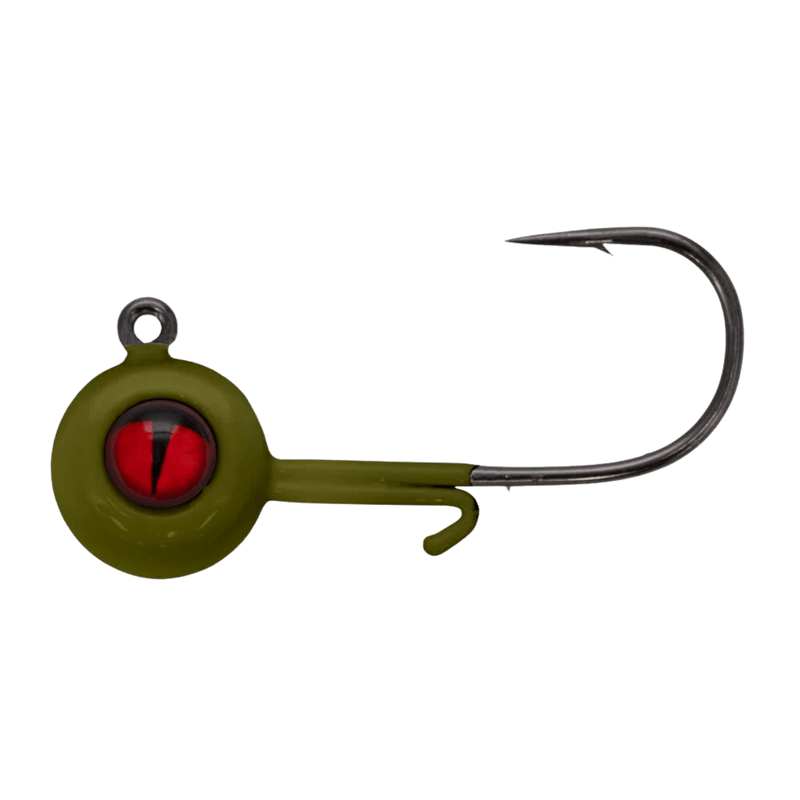Load image into Gallery viewer, NORTHLAND ICE JIGS 1-16 / Olive Northland Tungsten Panfish Jig
