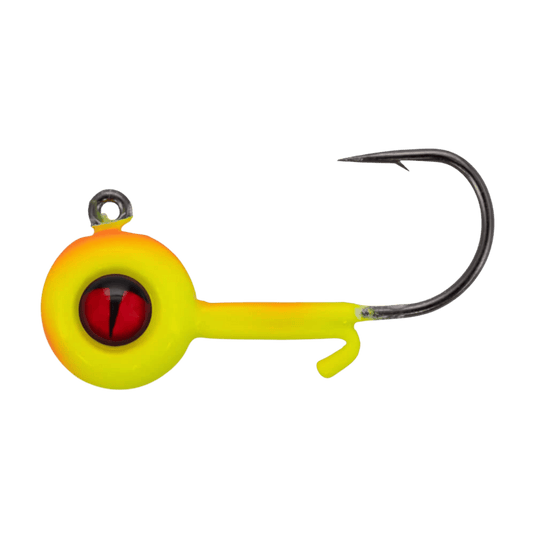 NORTHLAND ICE JIGS 1-16 / Super Glo Sunrise Northland Tungsten Panfish Jig