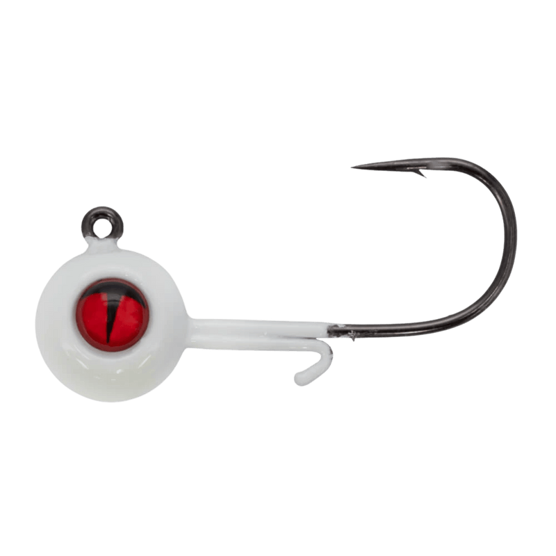 Load image into Gallery viewer, NORTHLAND ICE JIGS 1-16 / Super Glow White Northland Tungsten Panfish Jig

