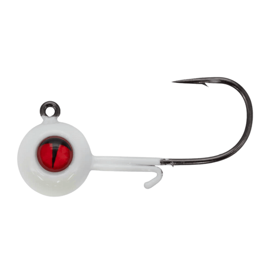 NORTHLAND ICE JIGS 1-16 / Super Glow White Northland Tungsten Panfish Jig