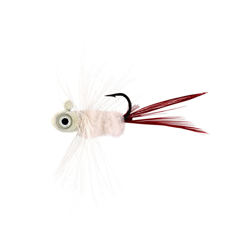 Load image into Gallery viewer, NORTHLAND ICE JIGS 1-16 / White Northland Tungsten Flat-Fry Fly
