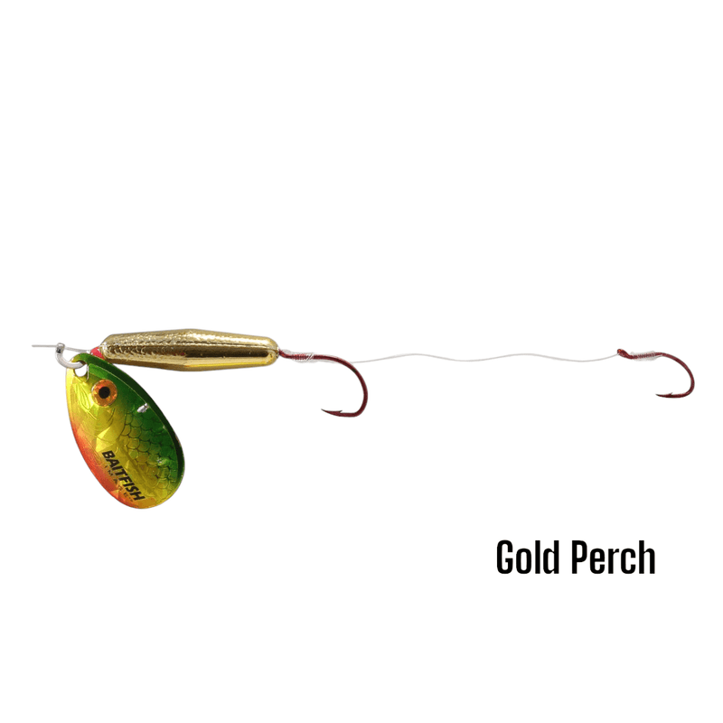 Load image into Gallery viewer, NORTHLAND SPINNERS Gold Perch Northland Baitfish Floating Rig
