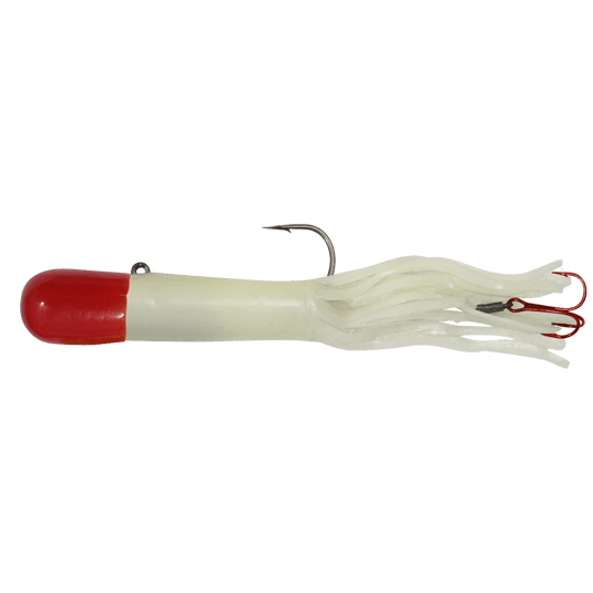 NORTHLAND TUBE HEAD JIGS 1oz / Glow Red Top Northland Level-Head Predator Tube