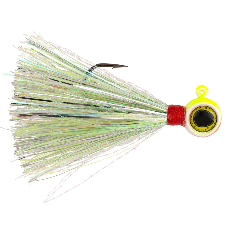 Load image into Gallery viewer, NORTHLAND WALLEYE/PERCH JIGS 1-16 / Chartreuse Northland Deep-Vee Flashtail Jig
