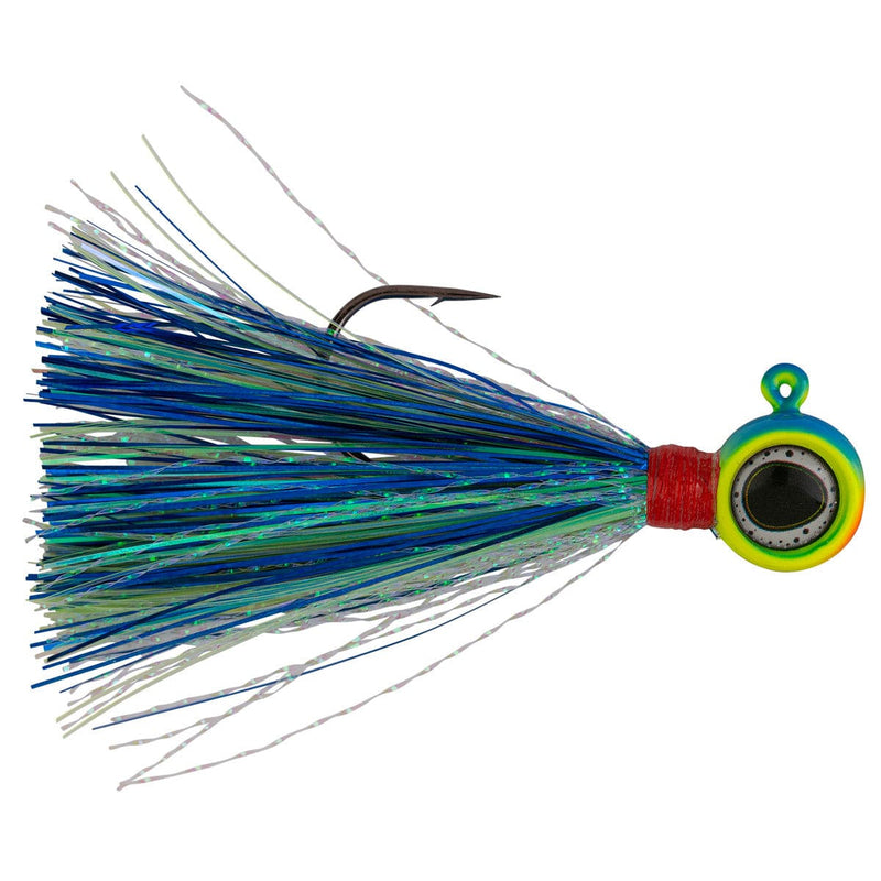 Load image into Gallery viewer, NORTHLAND WALLEYE/PERCH JIGS 1-16 / Parrot Northland Deep-Vee Flashtail Jig
