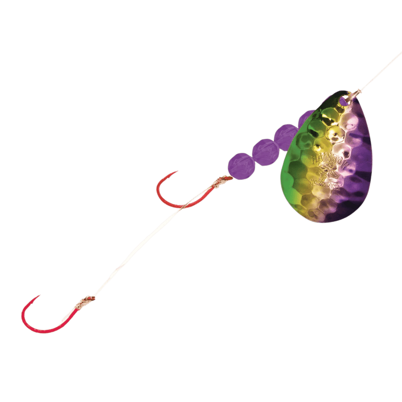 Load image into Gallery viewer, NORTHLAND WORM HARNESS Purple Perch Northland Mr. Walleye 60&quot; Crawler Harness
