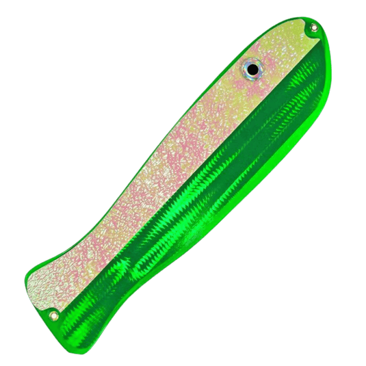 O'KI FLASHERS Green Casper Ice Glow O'KI Tackle Kingfisher II