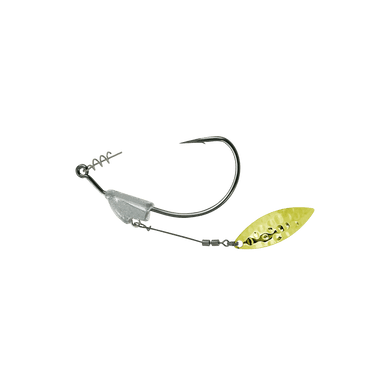OWNER SWIMBAIT JIGS 1-8 / 1-0 Owner Flashy Swimmer - Gold Willowleaf
