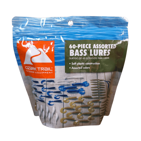 OZARK TRAIL MINNOWS/SHADS Ozark Trail 60-Piece Assorted Bass Lures