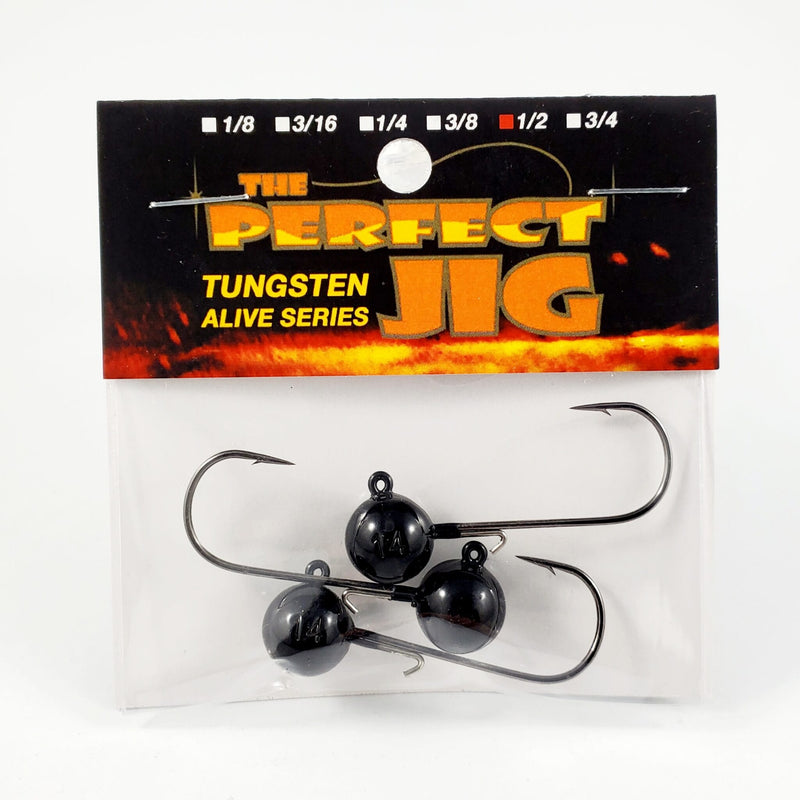 Load image into Gallery viewer, PERFECT JIG ALL JIGS 1-2 Perfect Jig Alive Tungsten Ball Head Jig
