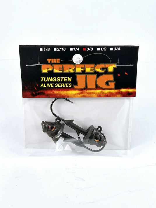 PERFECT JIG SWIMBAIT JIGS 3-8 / Green Pumpkin Perfect Jig Alive Tungsten Swimbait Bait Jig Head