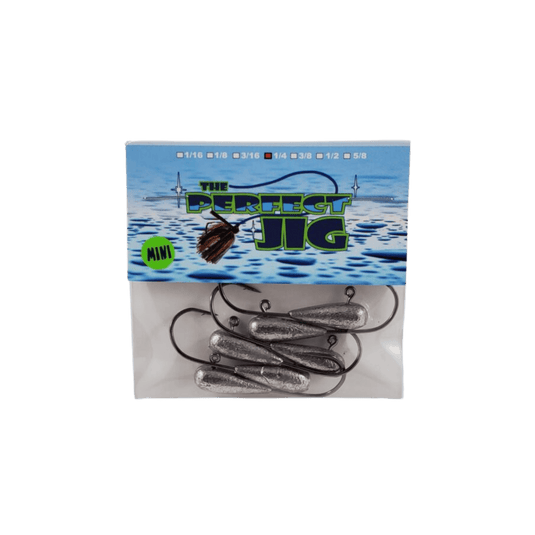 PERFECT JIG TUBE HEAD JIGS Natural / 1/4 The Perfect Jig Mini Tear Drop Tube Heads