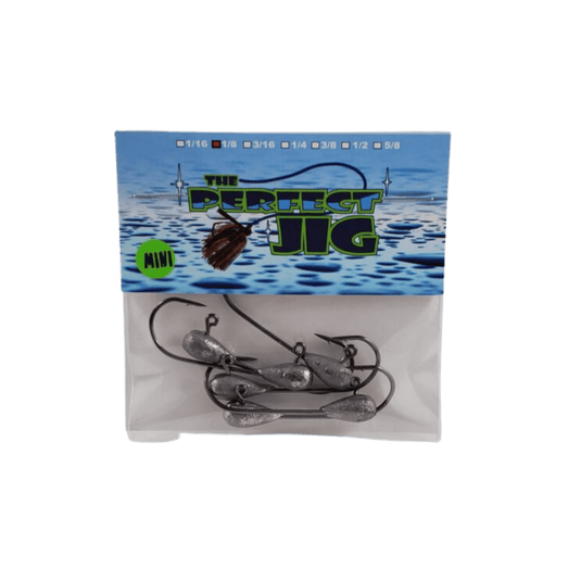 PERFECT JIG TUBE HEAD JIGS Natural / 1/8 The Perfect Jig Mini Tear Drop Tube Heads