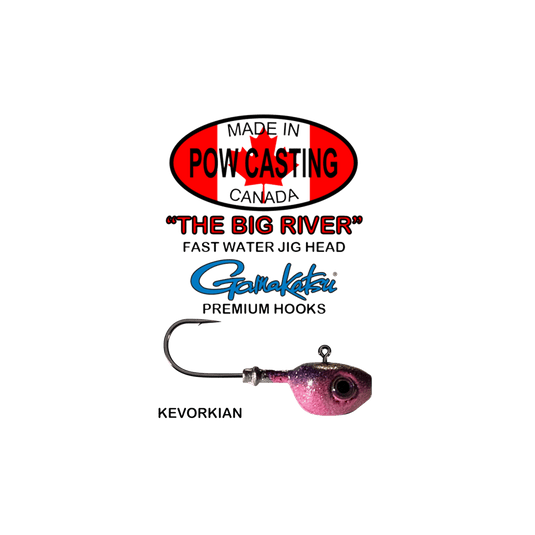 POW BIG RIVER JIGS 3/4 / Kevorkian Pow Casting Big River Jig