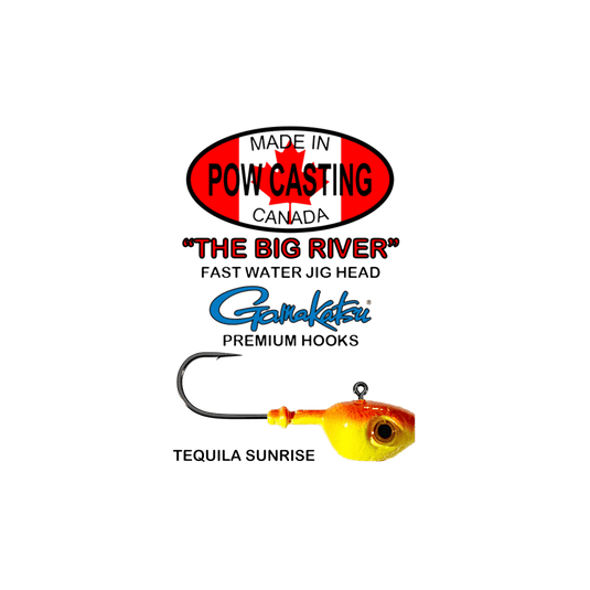 POW BIG RIVER JIGS 3/4 / Tequila Sunrise Pow Casting Big River Jig