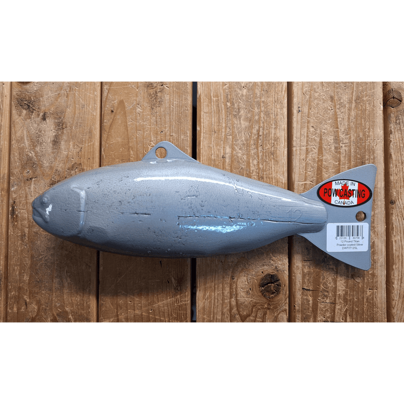 Load image into Gallery viewer, POW CANNONBALLS 10lb / Silver Pow Casting Titan Downrigger Weight
