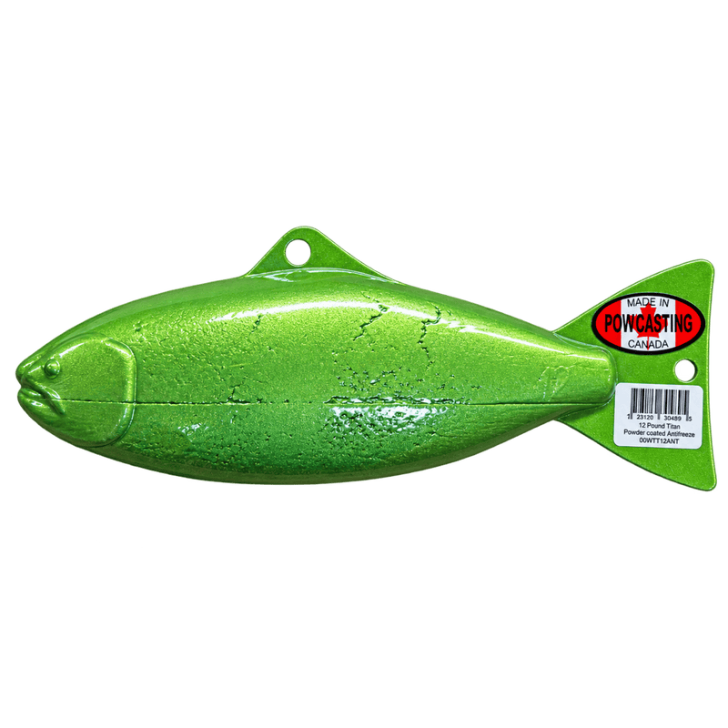 Load image into Gallery viewer, POW DIVERS &amp; WEIGHTS 10 LB / Antifreeze POW Casting Titan Downrigger Weight
