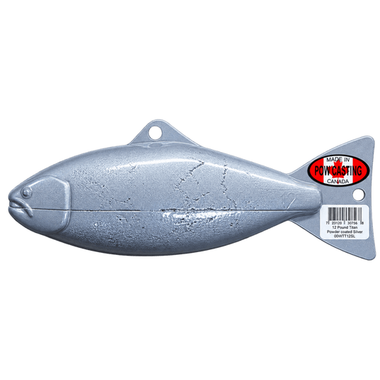 POW DIVERS & WEIGHTS 10 LB / Silver POW Casting Titan Downrigger Weight