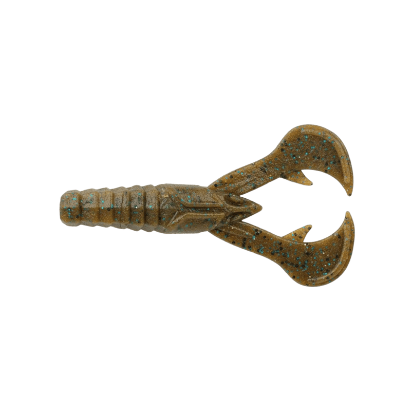 Load image into Gallery viewer, POWER BAIT CRAWS/CREATURE Green Pumpkin Blue Fleck Berkley PowerBait Maxscent Crud Craw
