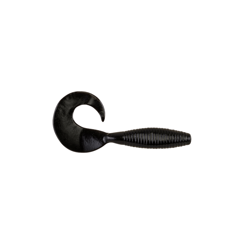 Load image into Gallery viewer, POWER BAIT GRUBS 2" / Black Berkley PowerBait Power Grubs
