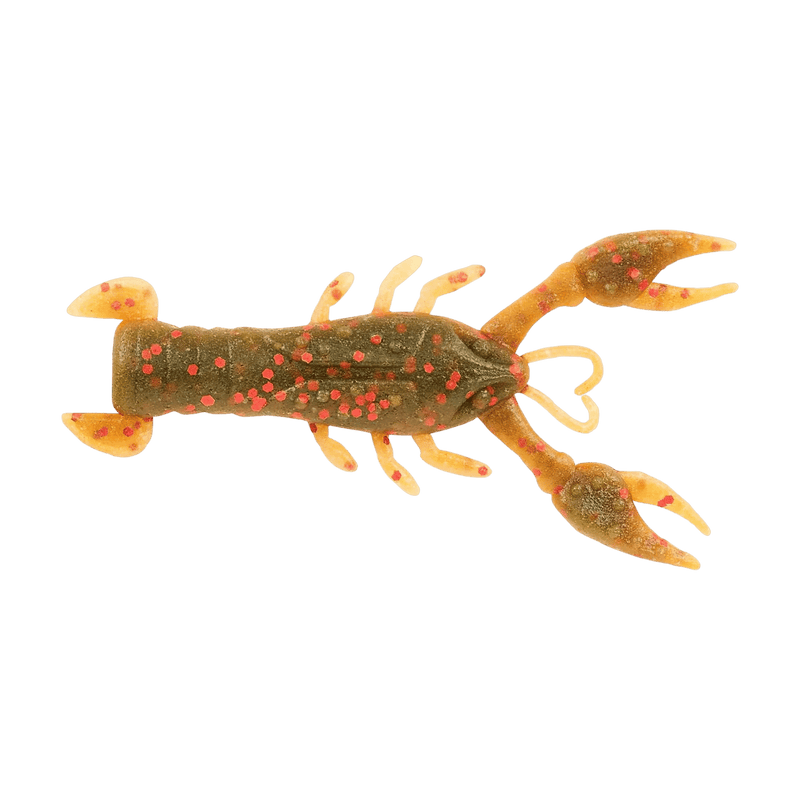 Load image into Gallery viewer, POWER BAIT MS LIL' TROOPER 2.5" / Watermelon Copper Orange w/Red Berkley Powerbait Maxscent Lil' Trooper
