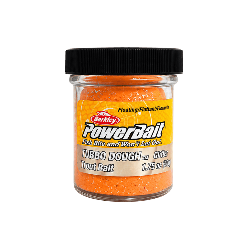 Load image into Gallery viewer, POWER BAIT SCENTS Fluorescent Orange Berkley PowerBait Glitter Turbo Dough
