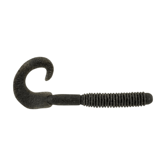 POWER BAIT WORMS Black Berkley Powerbait Maxscent Lunch Worm