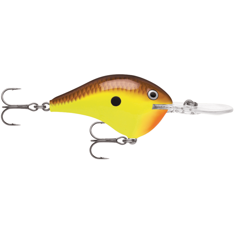 Load image into Gallery viewer, RAPALA CRANKBAIT 12 / Chartreuse Brown Rapala DT® (Dives-To) Series Crankbait
