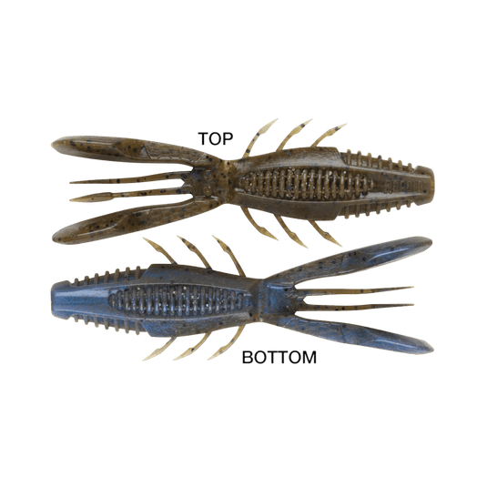 RAPALA CRAWS/CREATURE 4" / Green Pumpkin Blue Pearl Rapala Crush City Bronco Bug