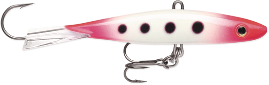 RAPALA ICE GLIDE BAITS 09 / Glow Pink Squirrel Rapala Jigging Shadow Rap