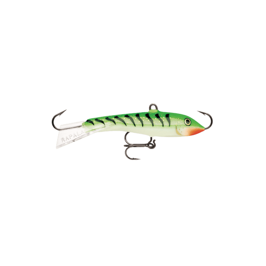 RAPALA JIGGING RAP W3 / Glow Green Tiger Rapala Jigging Rap W2-W3-W5