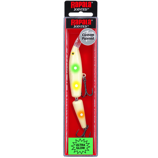 RAPALA TROLLING BODYBAITS Easter Egg Rapala J13 Custom Painted (Ultra Glow)