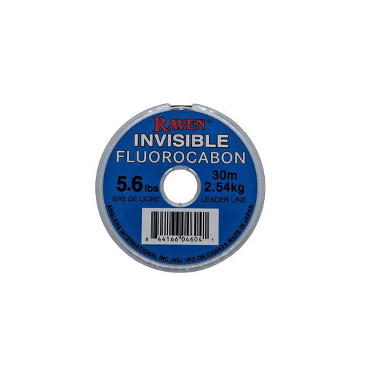 RAVEN FLUOROCARBON LINE 5.6 lbs Raven Invisible Fluorocarbon Leader Line