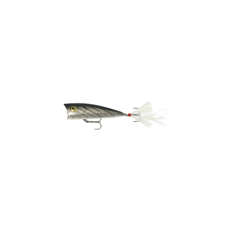Load image into Gallery viewer, REBEL TOPWATER BAIT Silver-Black Rebel Magnum Pop-R
