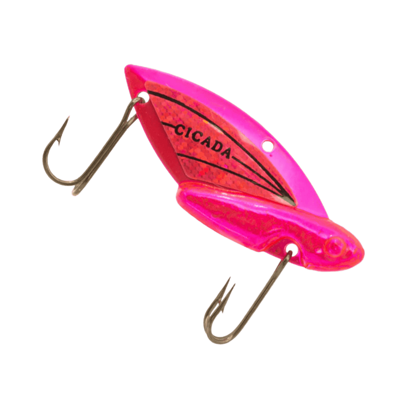 Load image into Gallery viewer, REEF RUNNER ALL ICE 1/4 / Pink Antifreeze Reef Runner Cicada Blade Bait
