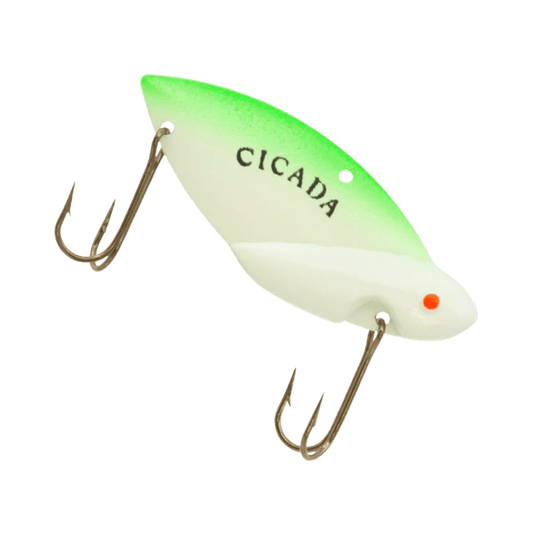 REEF RUNNER ALL ICE 1/8 / Green Glow Reef Runner Cicada Blade Bait