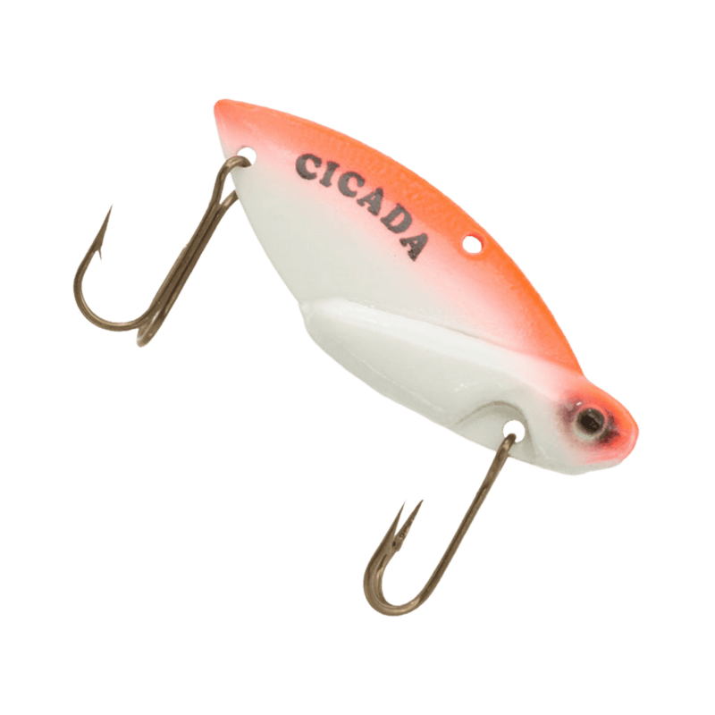 Load image into Gallery viewer, REEF RUNNER ALL ICE 1/8 / Red Glow Reef Runner Cicada Blade Bait
