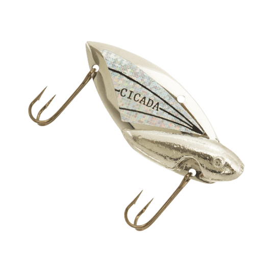 REEF RUNNER ALL ICE 1/8 / Silver/Silver Reef Runner Cicada Blade Bait