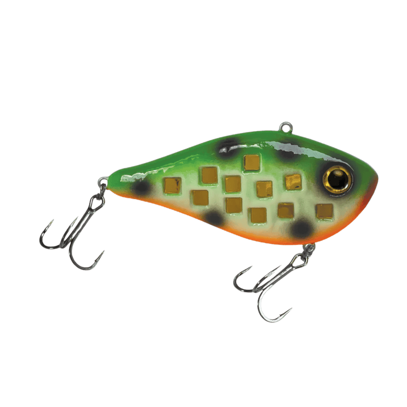 Load image into Gallery viewer, REEF RUNNER CRANKBAIT 1-2 / Glow Spotted Perch Reef Runner Flash Shad Rattle Bait
